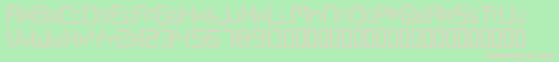 Openmind Font – Pink Fonts on Green Background