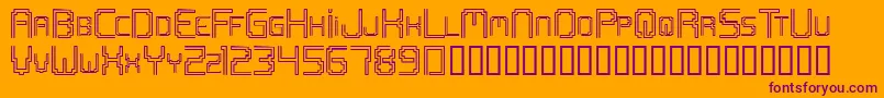 Шрифт Openmind – фиолетовые шрифты на оранжевом фоне