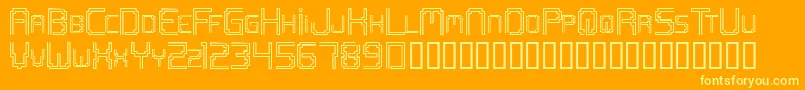 Openmind Font – Yellow Fonts on Orange Background