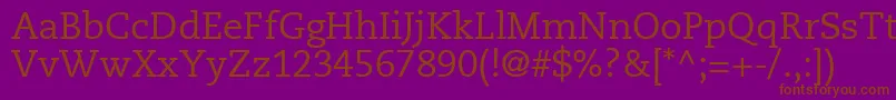 MonologueSsi Font – Brown Fonts on Purple Background