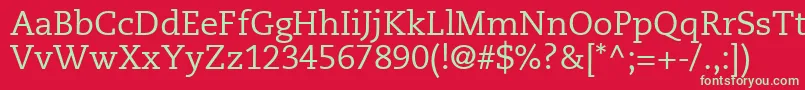 MonologueSsi Font – Green Fonts on Red Background