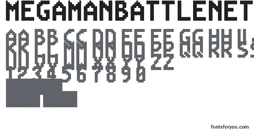 MegaManBattleNetwork Font – alphabet, numbers, special characters