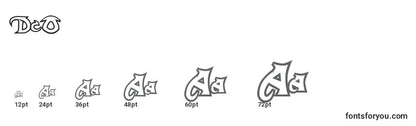 DcO Font Sizes