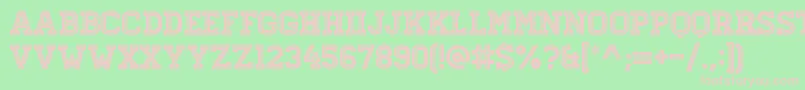 More about HomesteadInline Font HomesteadInline Font – Pink Fonts on Green Background