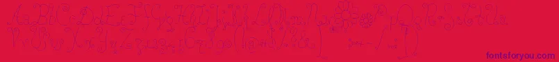 Шрифт Rosew – фиолетовые шрифты на красном фоне