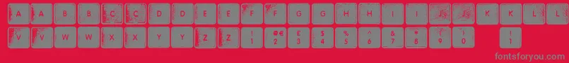 Más sobre la fuente WhereMyKeys fuente WhereMyKeys – Fuentes Grises Sobre Fondo Rojo