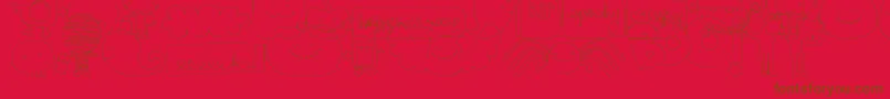 MtfSweetHalloweenDings Font – Brown Fonts on Red Background
