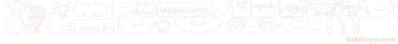 MtfSweetHalloweenDingsフォントについての詳細 フォントMtfSweetHalloweenDings – ピンクのフォント