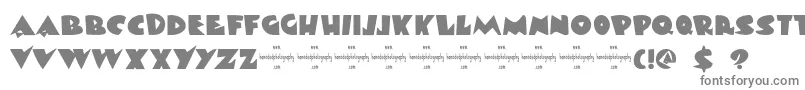 DkViareggio Font – Gray Fonts on White Background