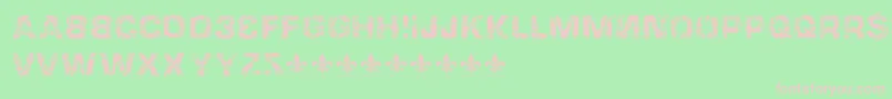 HackingtrashedRegular Font – Pink Fonts on Green Background