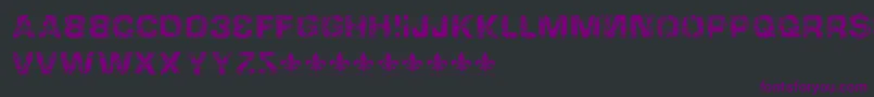 fuente HackingtrashedRegular – Fuentes Moradas Sobre Fondo Negro
