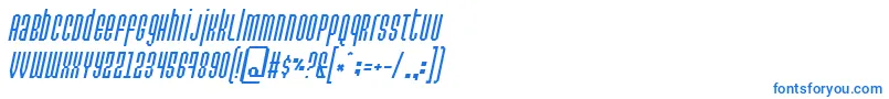 Шрифт Permanentdaylightitalic – синие шрифты на белом фоне