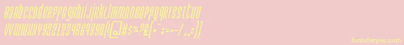 Permanentdaylightitalic Font – Yellow Fonts on Pink Background