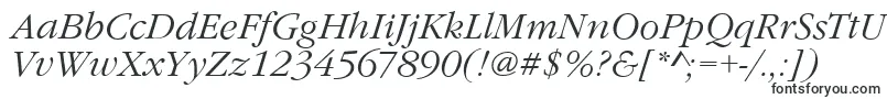 フォントGarfeldNovaLightItalic – Corel Draw用のフォント