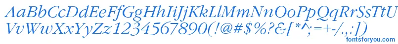 fuente GarfeldNovaLightItalic – Fuentes Azules Sobre Fondo Blanco