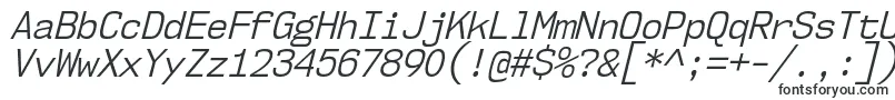 Шрифт Nk57MonospaceScBkIt – шрифты с фиксированной шириной