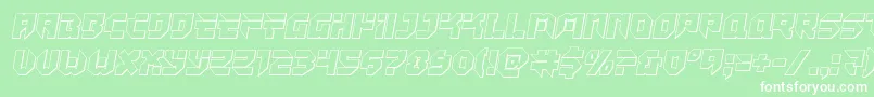 Tokyodrifterout Font – White Fonts on Green Background