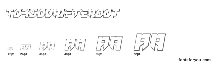 Размеры шрифта Tokyodrifterout
