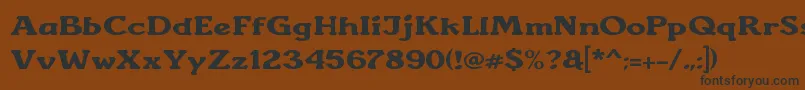 Sunantara Font – Black Fonts on Brown Background