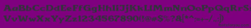 Шрифт Sunantara – чёрные шрифты на фиолетовом фоне