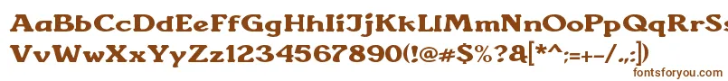 Sunantara Font – Brown Fonts on White Background