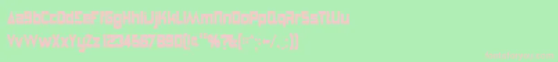 AnglepoiseLampshade Font – Pink Fonts on Green Background