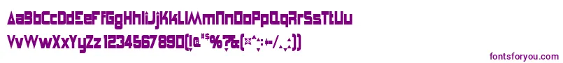 Шрифт AnglepoiseLampshade – фиолетовые шрифты на белом фоне