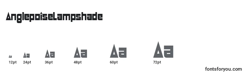AnglepoiseLampshade Font Sizes