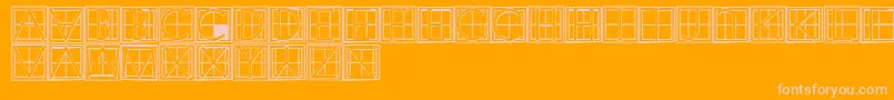 More about XperimentypothreeCSquare Font XperimentypothreeCSquare Font – Pink Fonts on Orange Background