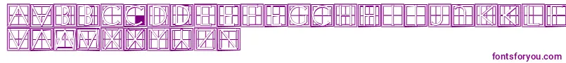 XperimentypothreeCSquare-Schriftart – Violette Schriften