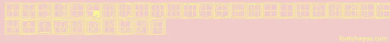 XperimentypothreeCSquare Font – Yellow Fonts on Pink Background