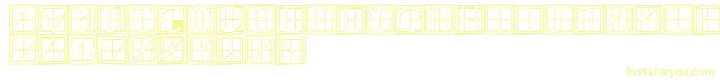 XperimentypothreeCSquare Font – Yellow Fonts on White Background