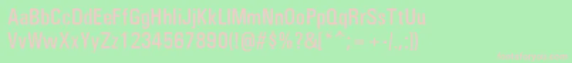 UniversCondensedРќРµР¶РёСЂРЅС‹Р№ Font – Pink Fonts on Green Background