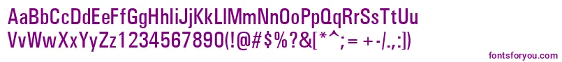 UniversCondensedРќРµР¶РёСЂРЅС‹Р№ Font – Purple Fonts on White Background