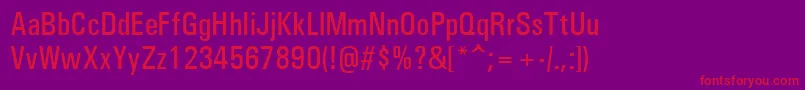 フォントUniversCondensedРќРµР¶РёСЂРЅС‹Р№ – 紫の背景に赤い文字