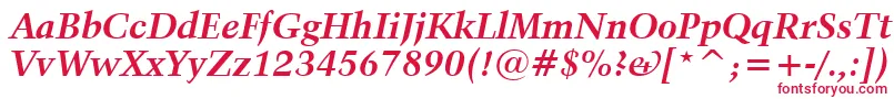 Kuenstler480BoldItalicBt Font – Red Fonts