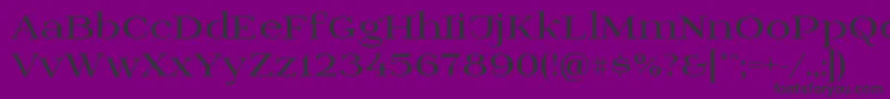 フォントPrida01bold – 紫の背景に黒い文字