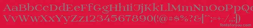 Шрифт Prida01bold – серые шрифты на красном фоне