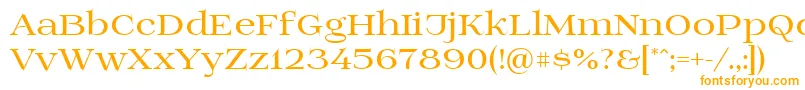 Czcionka Prida01bold – pomarańczowe czcionki
