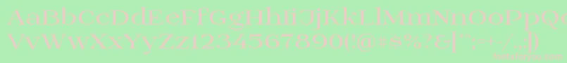 Prida01bold Font – Pink Fonts on Green Background