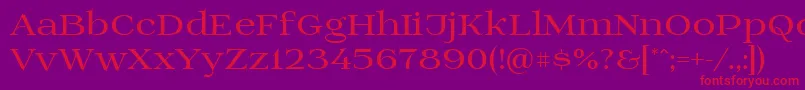 Prida01bold Font – Red Fonts on Purple Background