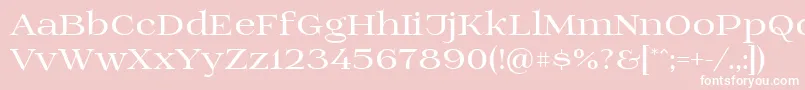 Prida01bold Font – White Fonts on Pink Background