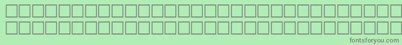 Gllfwf-fontti – harmaat kirjasimet vihreällä taustalla