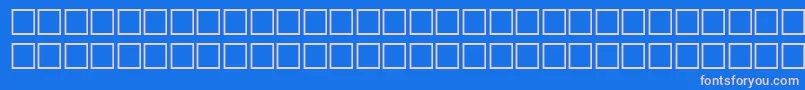 フォントGllfwf – ピンクの文字、青い背景