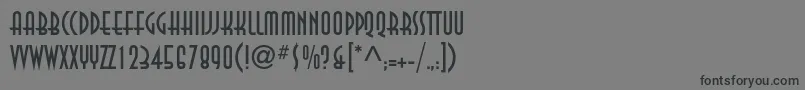 フォントAnnastd – 黒い文字の灰色の背景