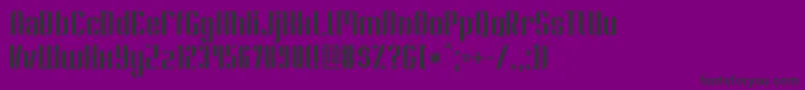 SoupertrouperStencil-Schriftart – Schwarze Schriften auf violettem Hintergrund