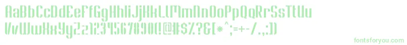 フォントSoupertrouperStencil – 緑のフォント