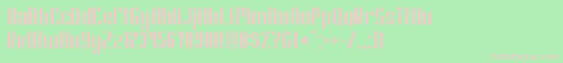 SoupertrouperStencil Font – Pink Fonts on Green Background