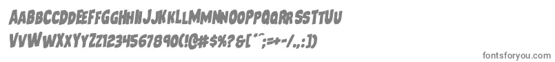 フォントMysterymobilerotal – 白い背景に灰色の文字