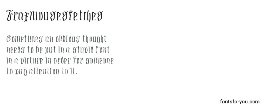 Fraxmousesketches Font